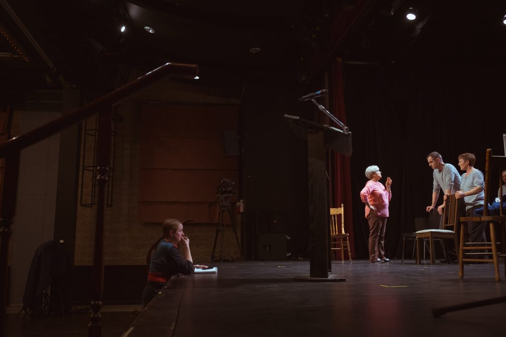 Actors on far side of stage - Cracked on Dementia